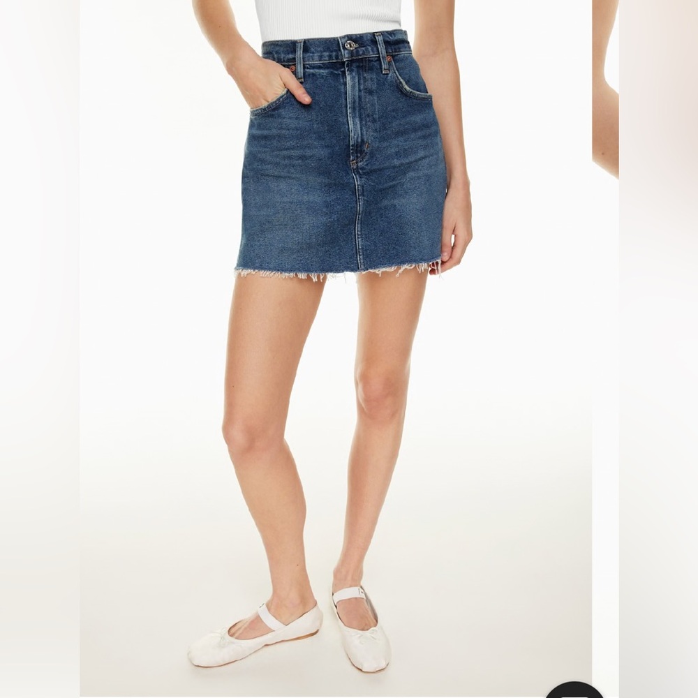 Citizens of Humanity Beatneck Denim Mini Skirt Size 26